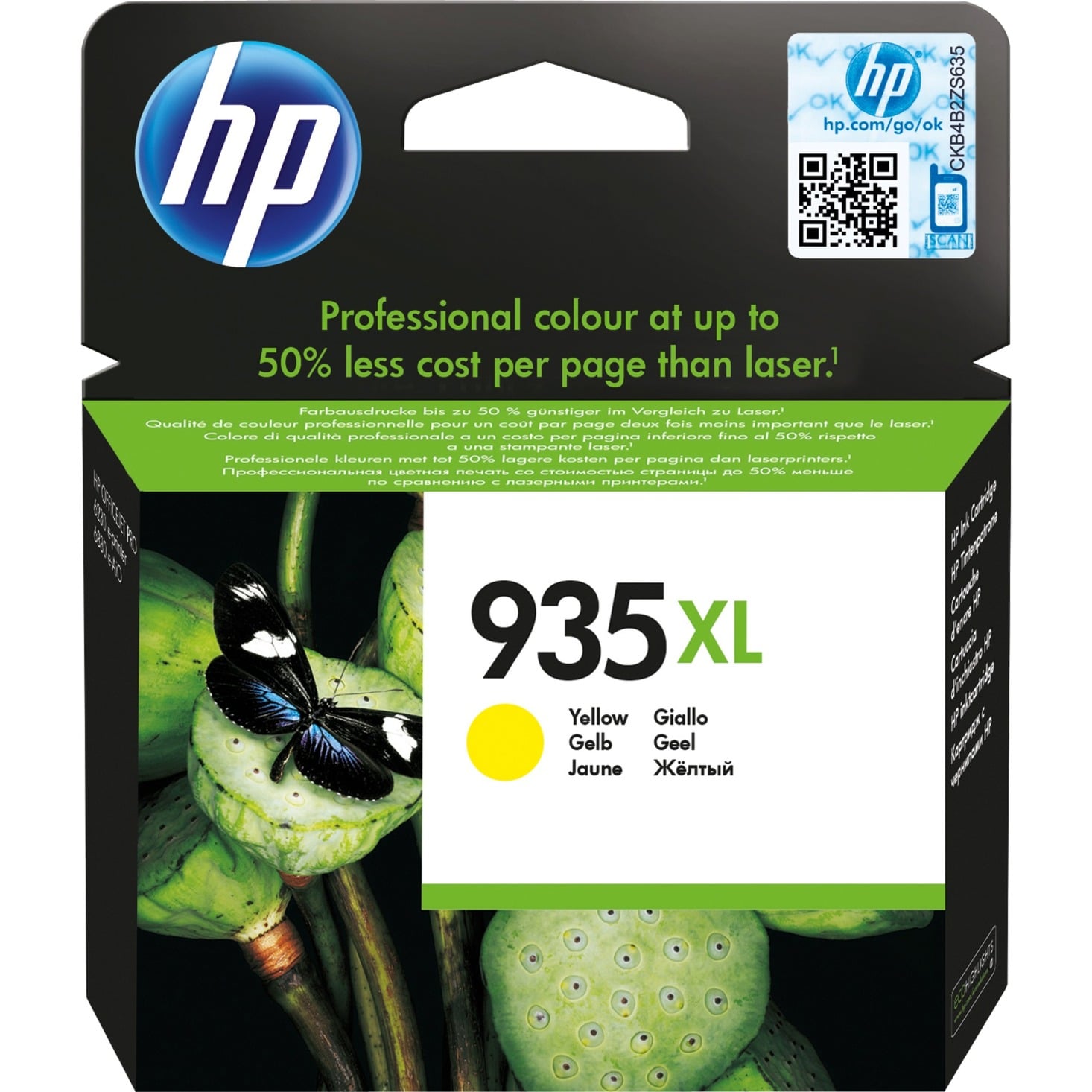 HP Original 935XL Druckerpatrone gelb 825 Seiten 9,5ml (C2P26AE)