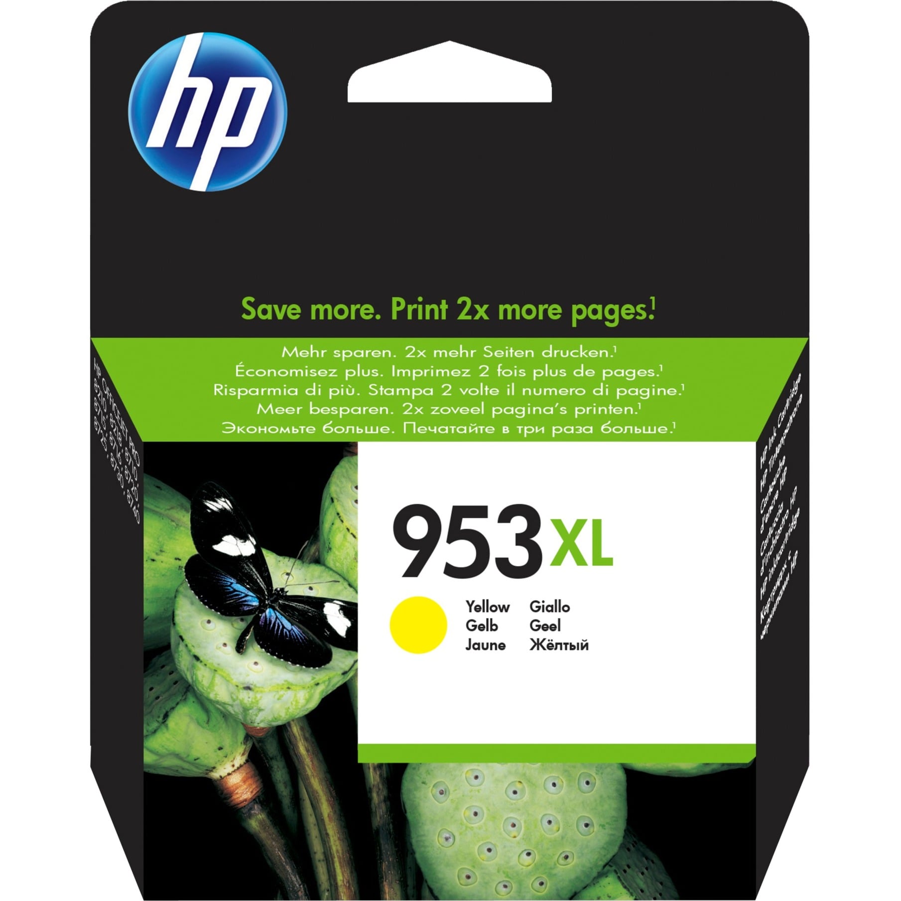 HP 953XL (F6U18AE) Original Tintenpatrone Gelb Kompatibilität: HP OfficeJet Pro 870er, 770er Serie