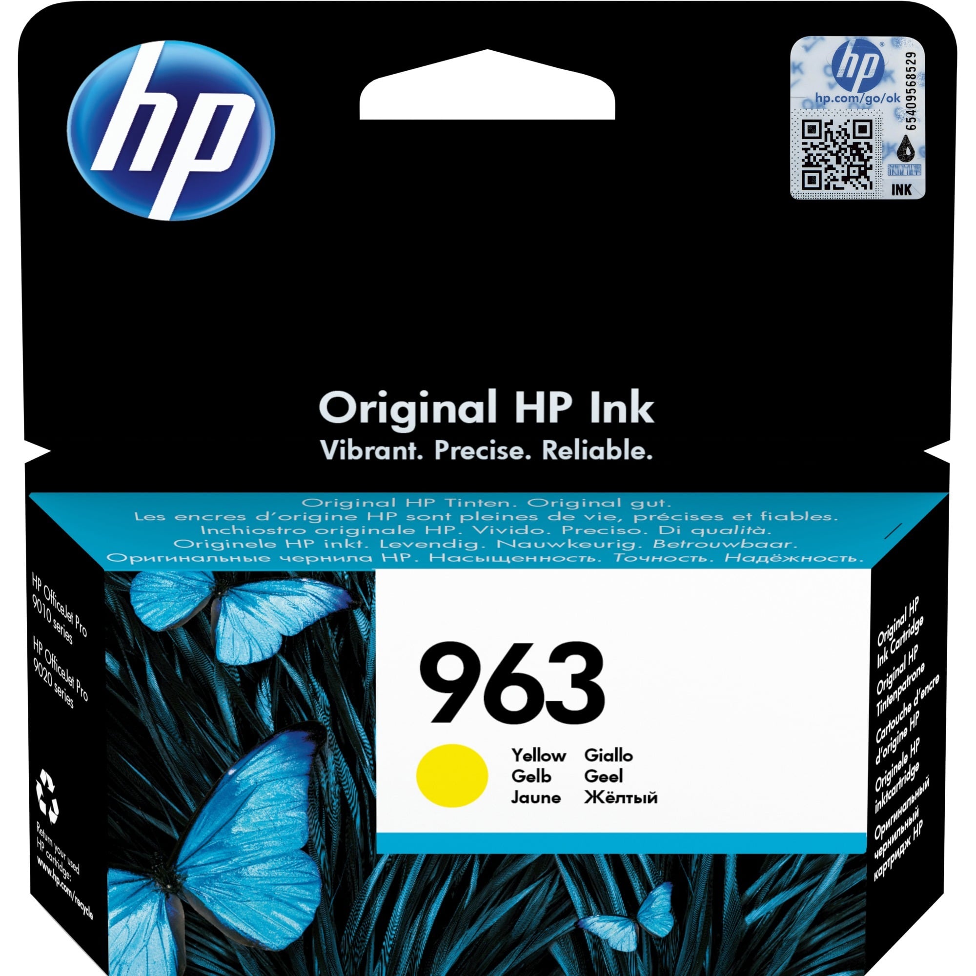HP 963 (3JA25AE) Original Druckerpatrone Gelb Kompatibilität: HP OfficeJet Pro 900er Serie