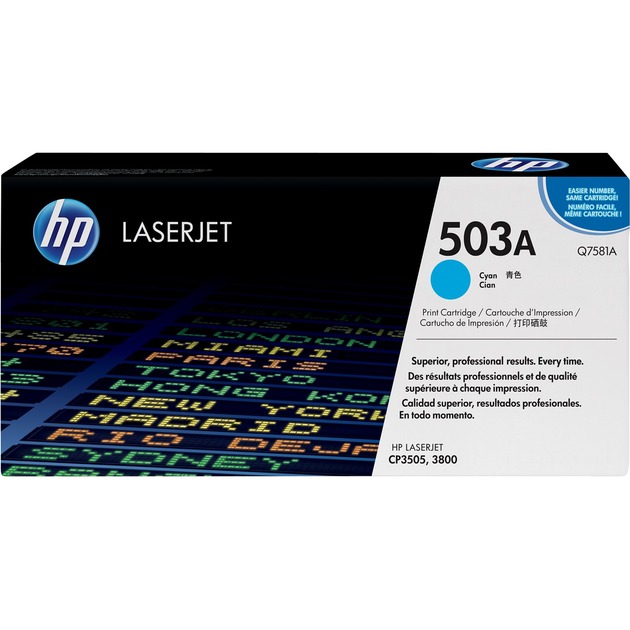 Original HP Q7581A / 503A Toner cyan