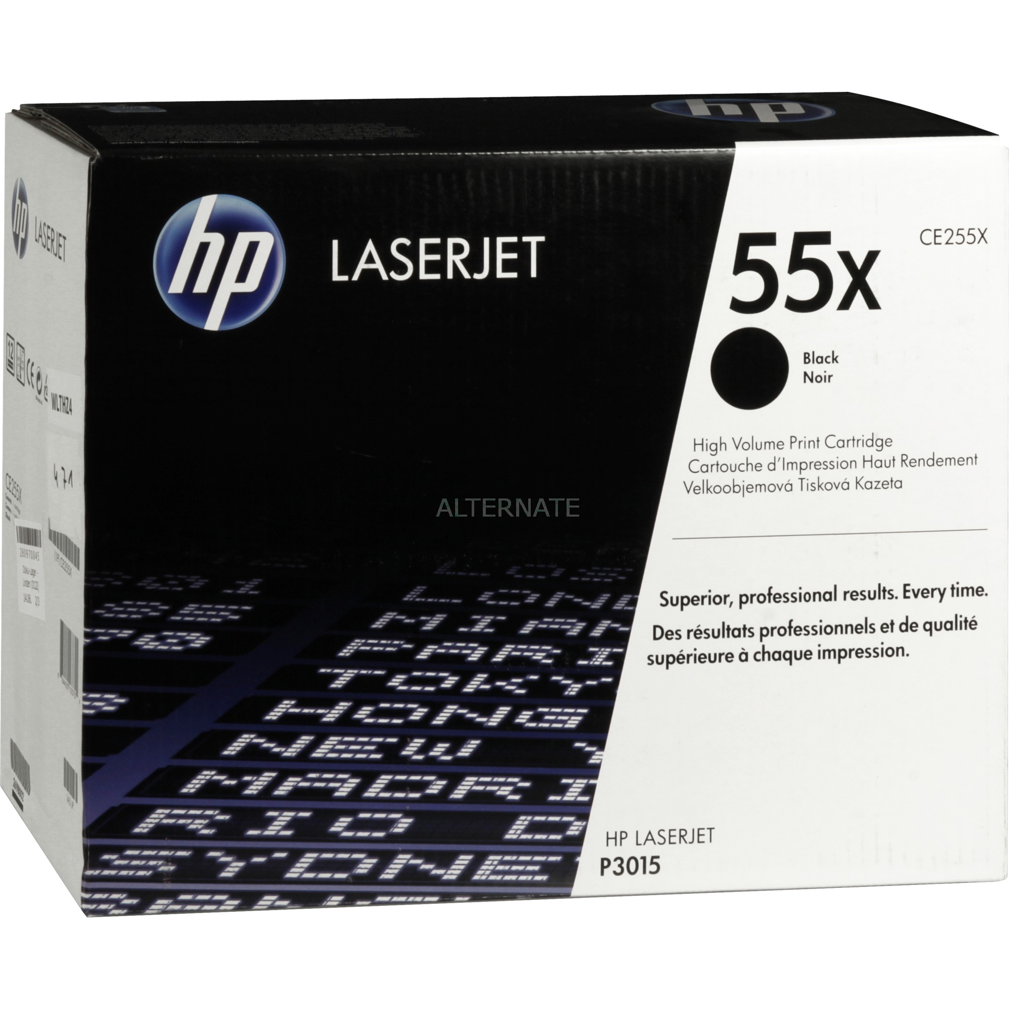 Toner schwarz 55X (CE255X)