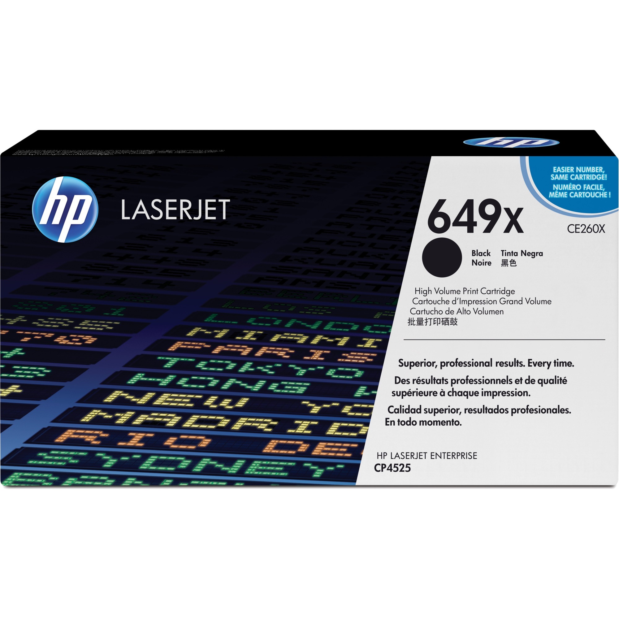 HP 649X / CE260X High Capacity Black Toner - Tonerpatrone Schwarz