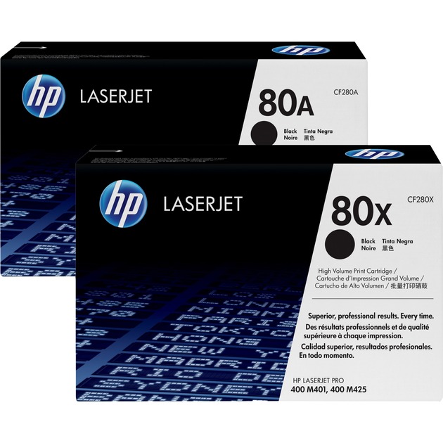 HP Original 80X Toner Doppelpack schwarz hohe Kapazität 2 x 6.900 Seiten (CF280XD)
