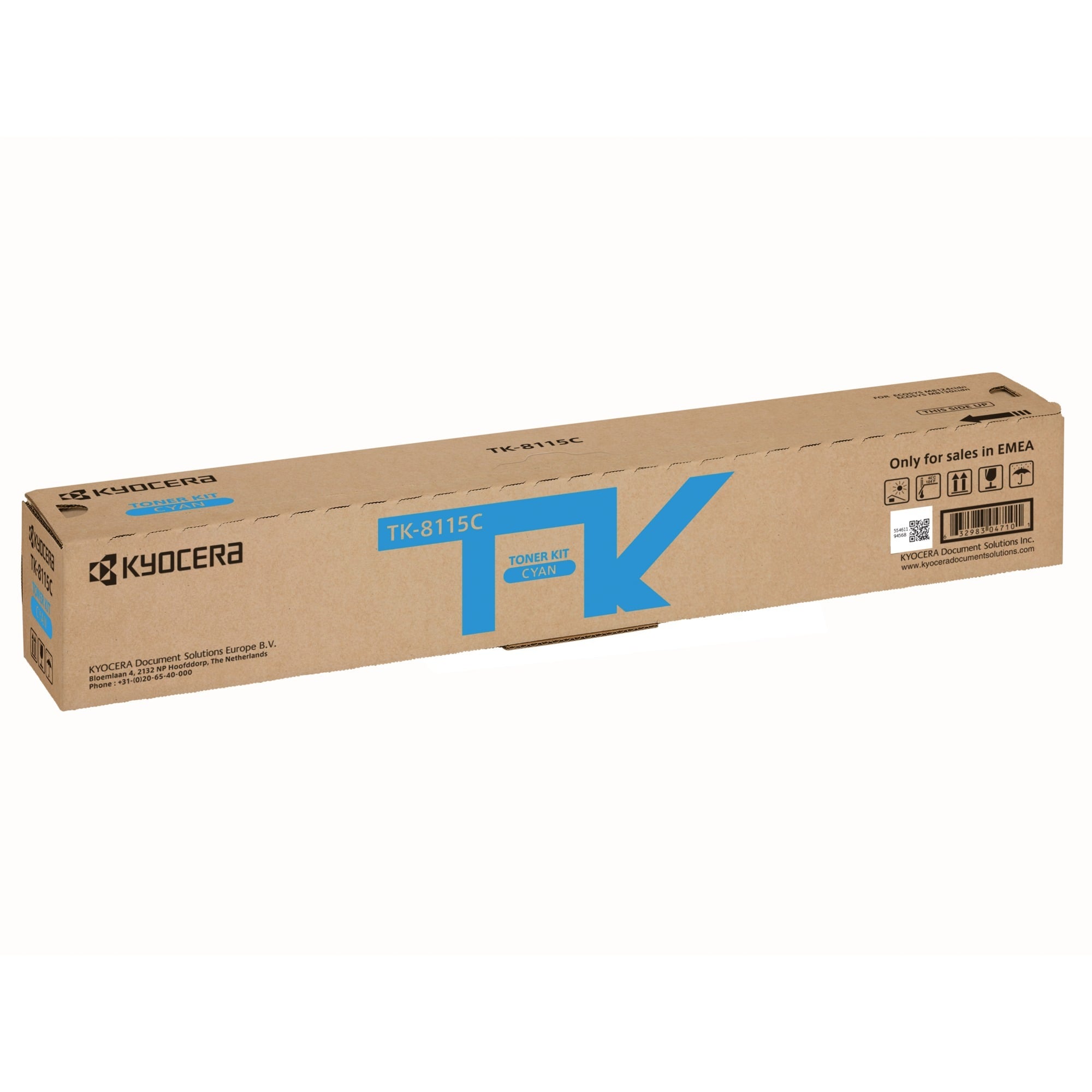 Kyocera Toner 1T02P3CNL0 (TK-8115C), cyan, ca. 6000 Seiten 0632983047101 Kyocera