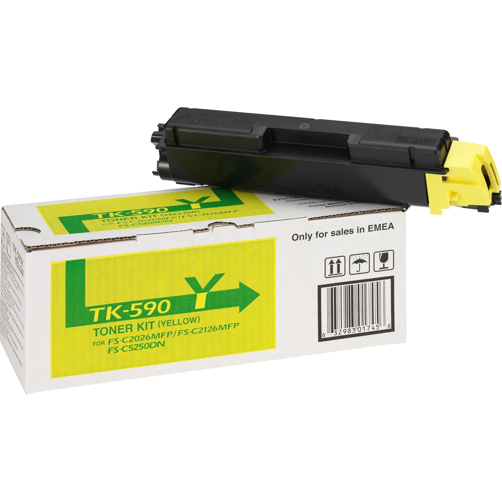 TONER TK 590Y - Toner, Kyocera, gelb, TK-590, original