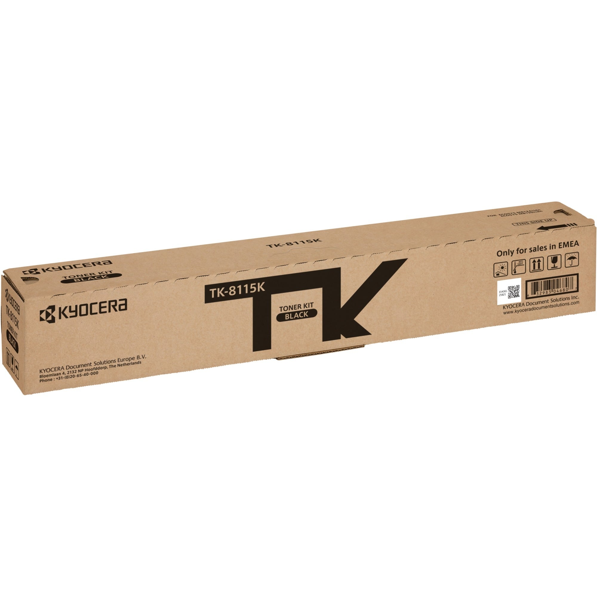 Kyocera Toner 1T02P30NL0 (TK-8115K), schwarz, ca. 12000 Seiten 0632983046807 Kyocera