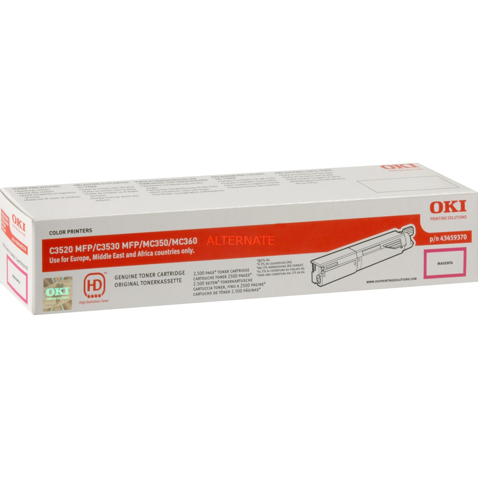 OKI Toner Magenta 43459370 | 05031713045427 OKI Toner Magenta 43459370 | 05031713045427