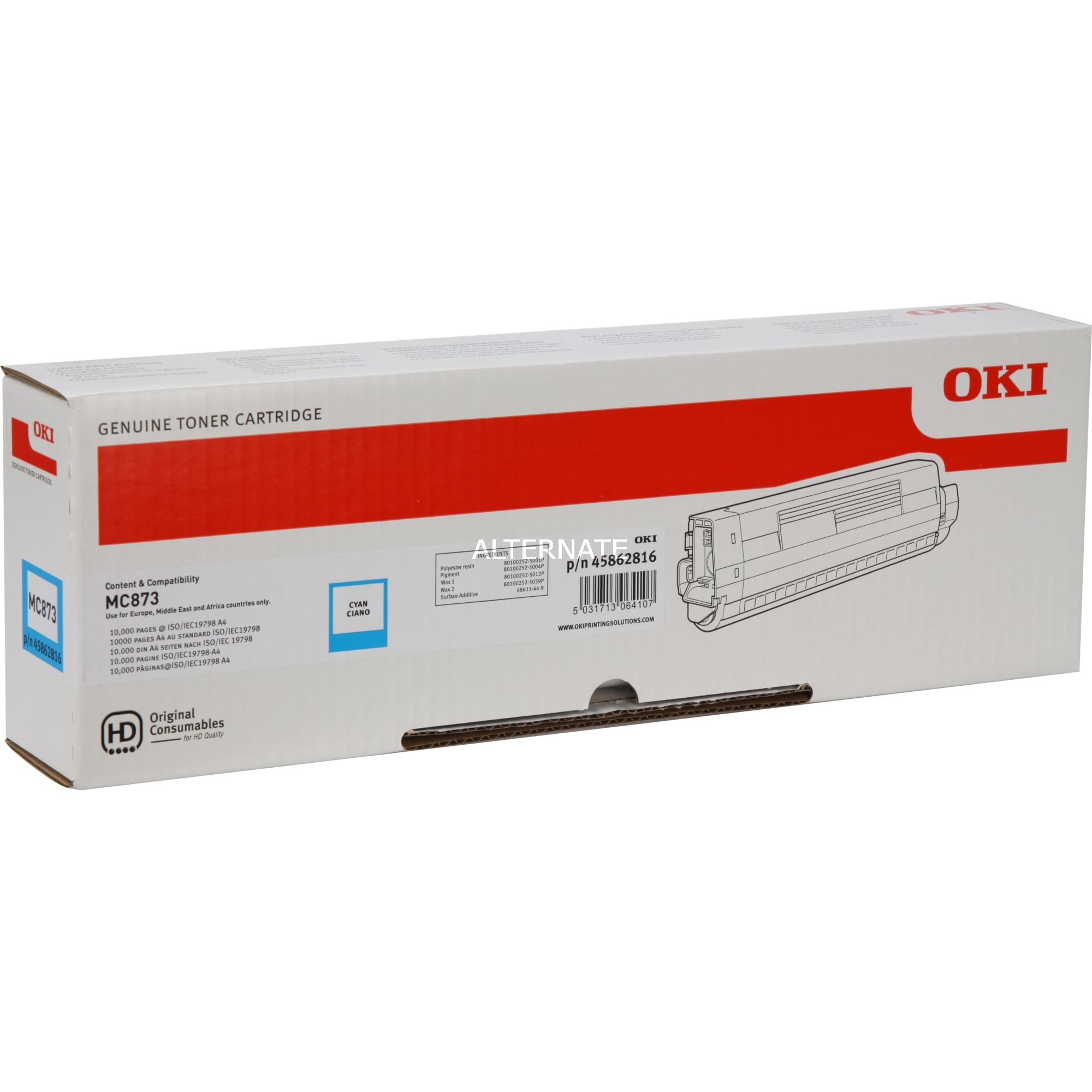 OKI Toner cyan 45862816 | 05031713064107