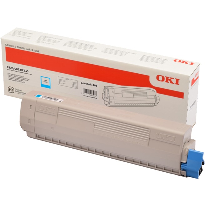 Toner cyan 46471103
