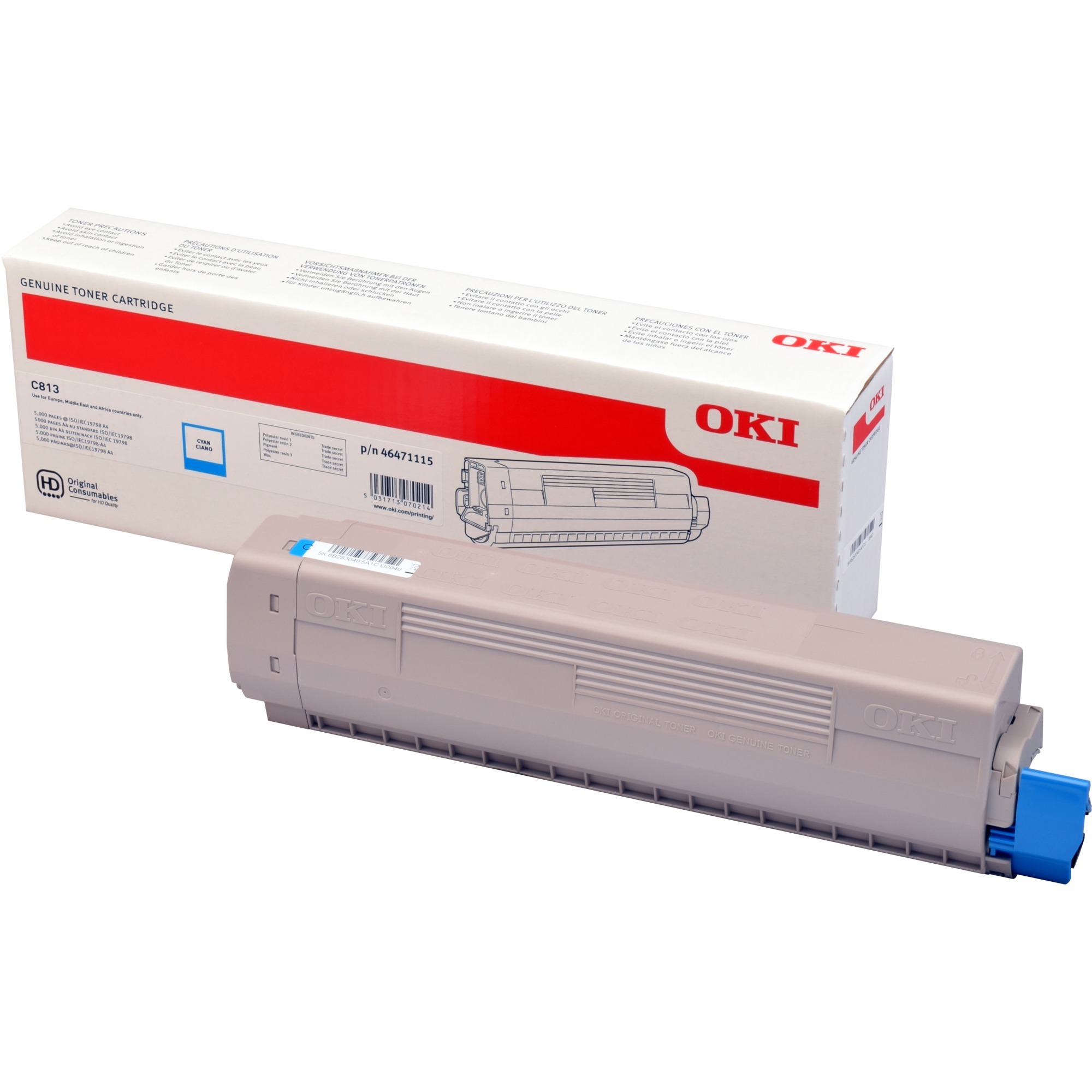 Toner cyan 46471115