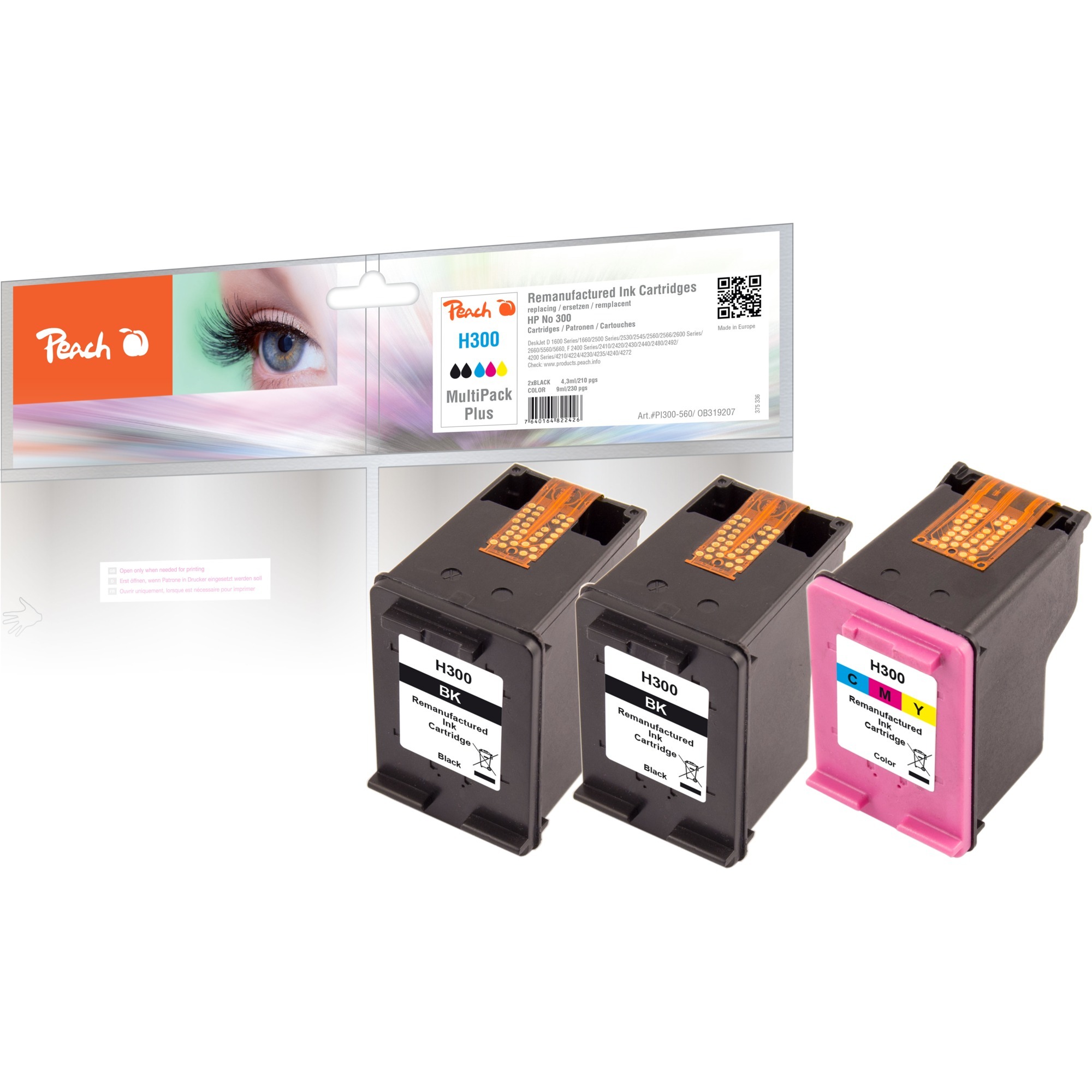 Peach Tinte 2x schwarz + color PI300-560 | 07640164822426 Peach Tinte 2x schwarz + color PI300-560 | 07640164822426