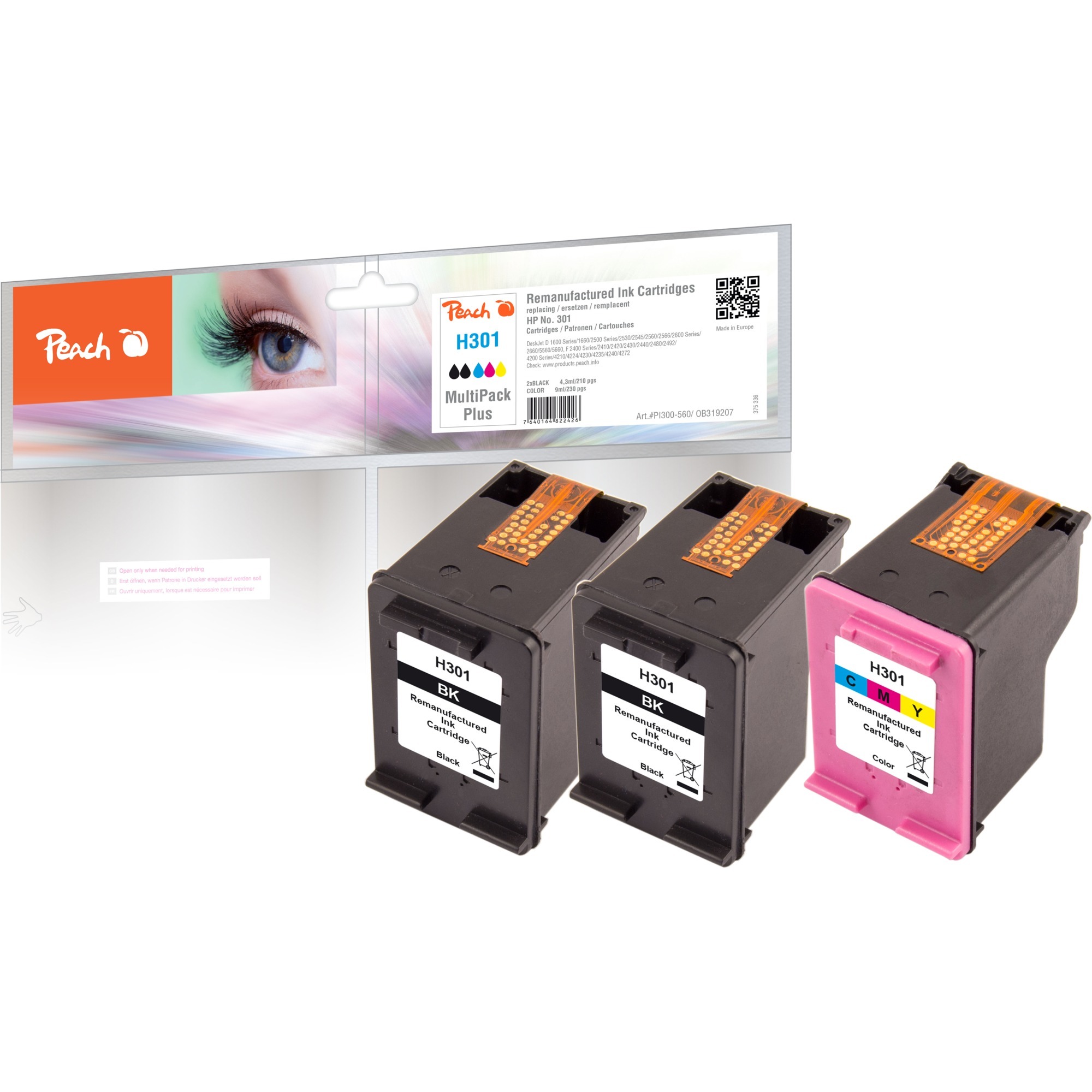 Peach Tinte 2x schwarz + color PI300-563 | 07640164822457 Peach Tinte 2x schwarz + color PI300-563 | 07640164822457