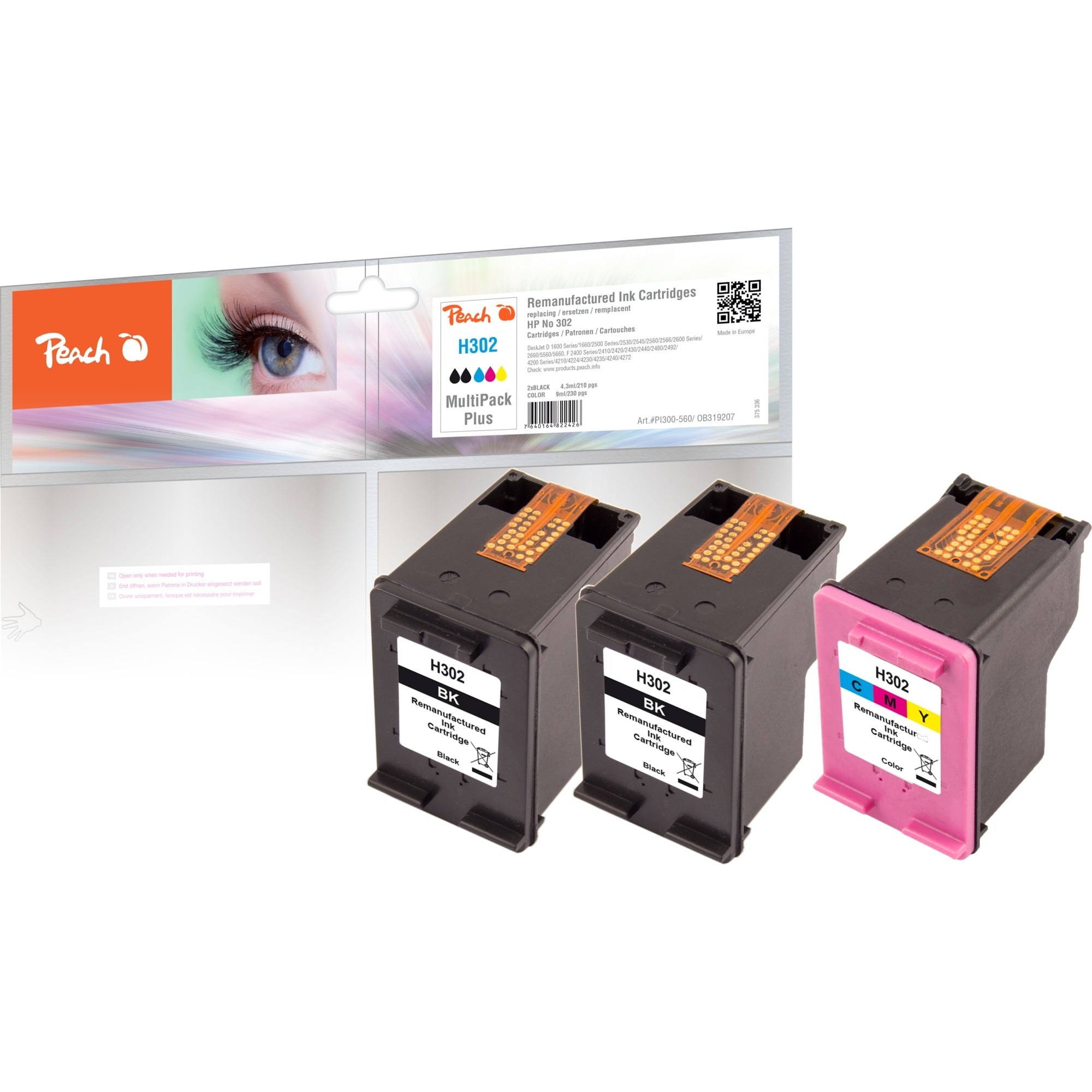 Tinte 2x schwarz + color PI300-658
