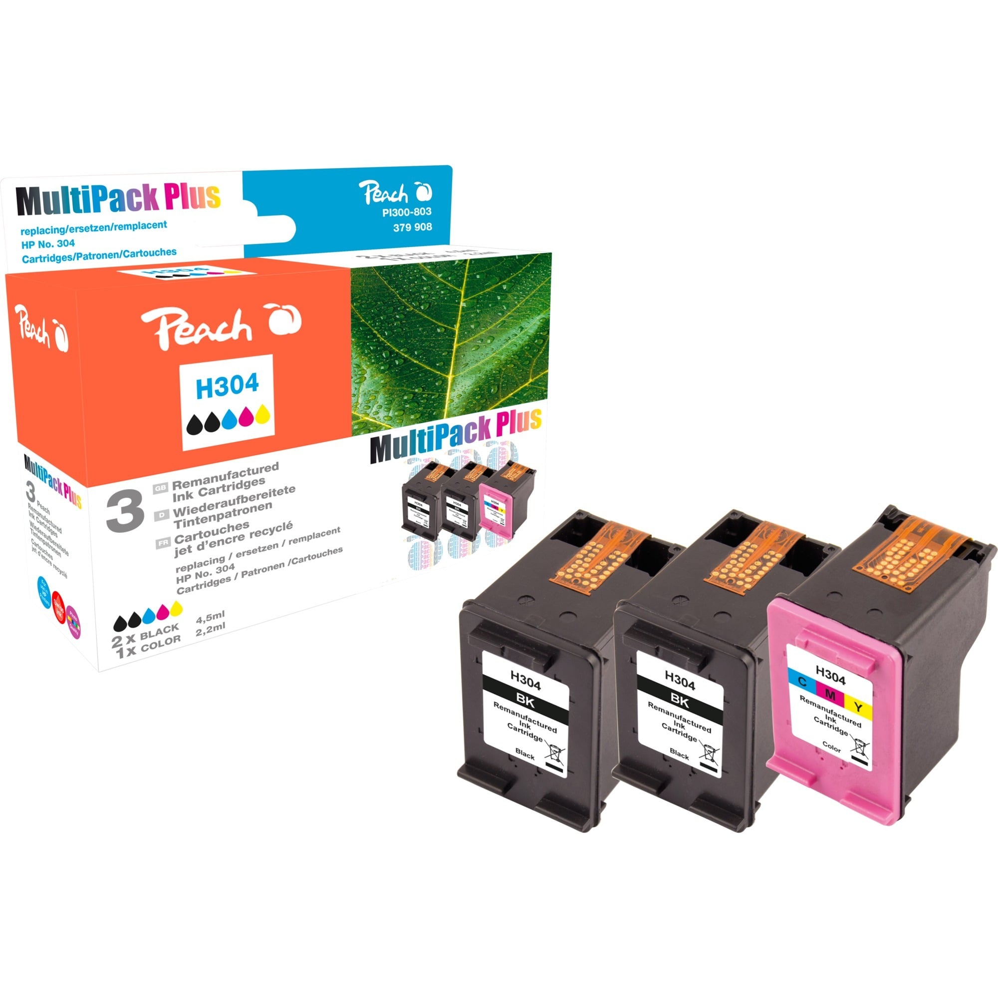 Tinte 2x schwarz + color PI300-803