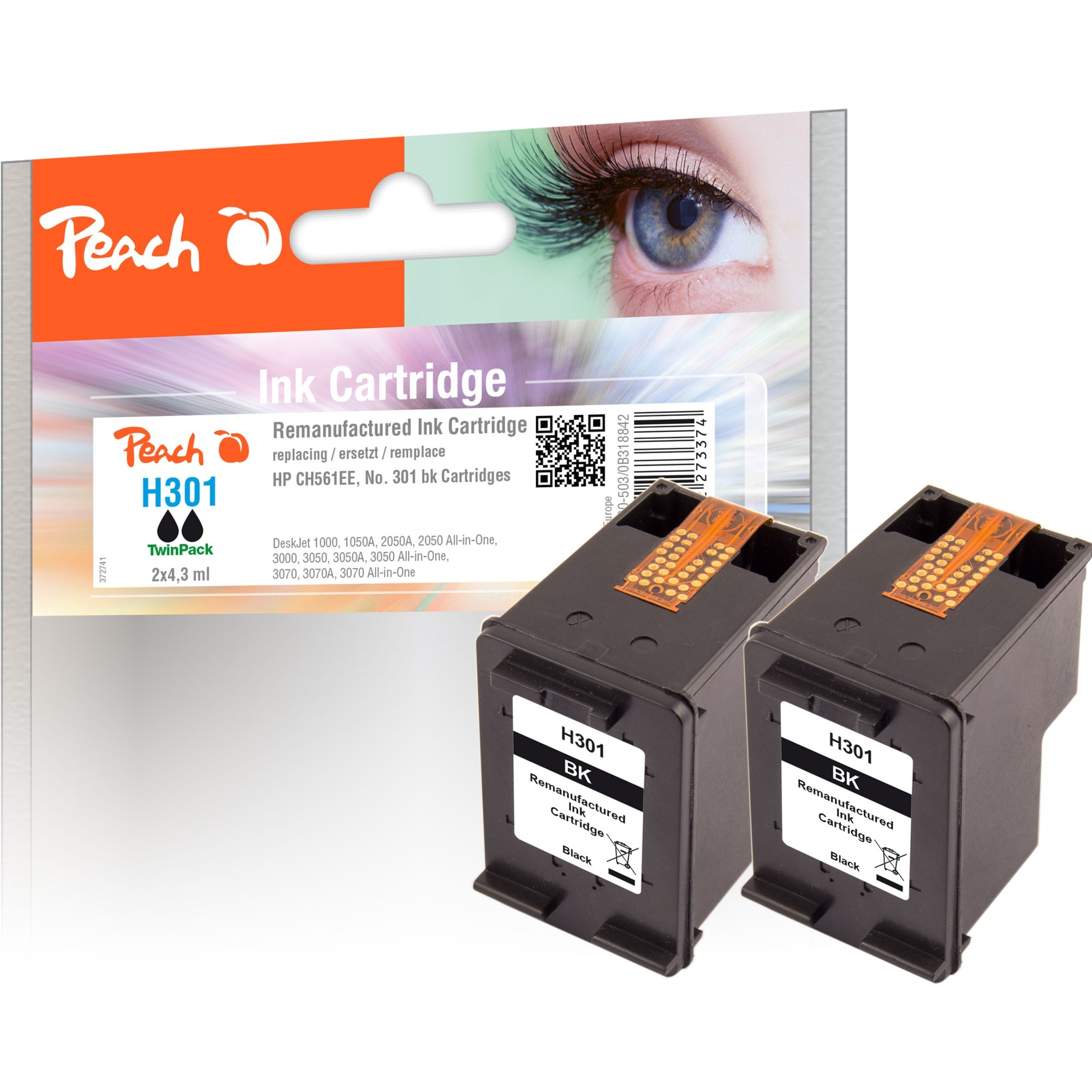 Tinte Doppelpack schwarz PI300-503