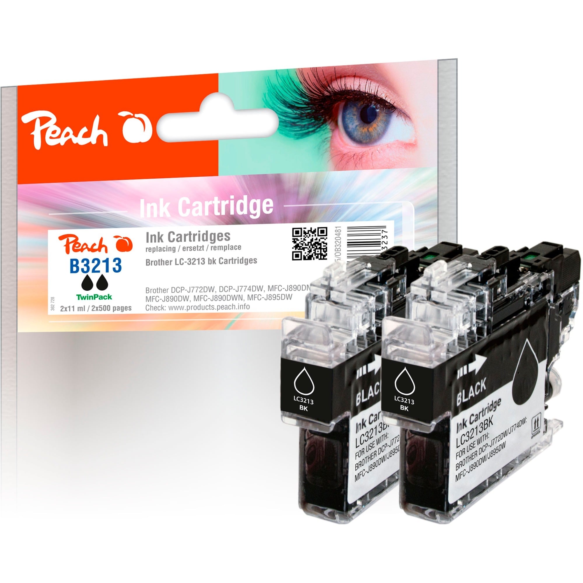 Tinte Doppelpack schwarz PI500-255