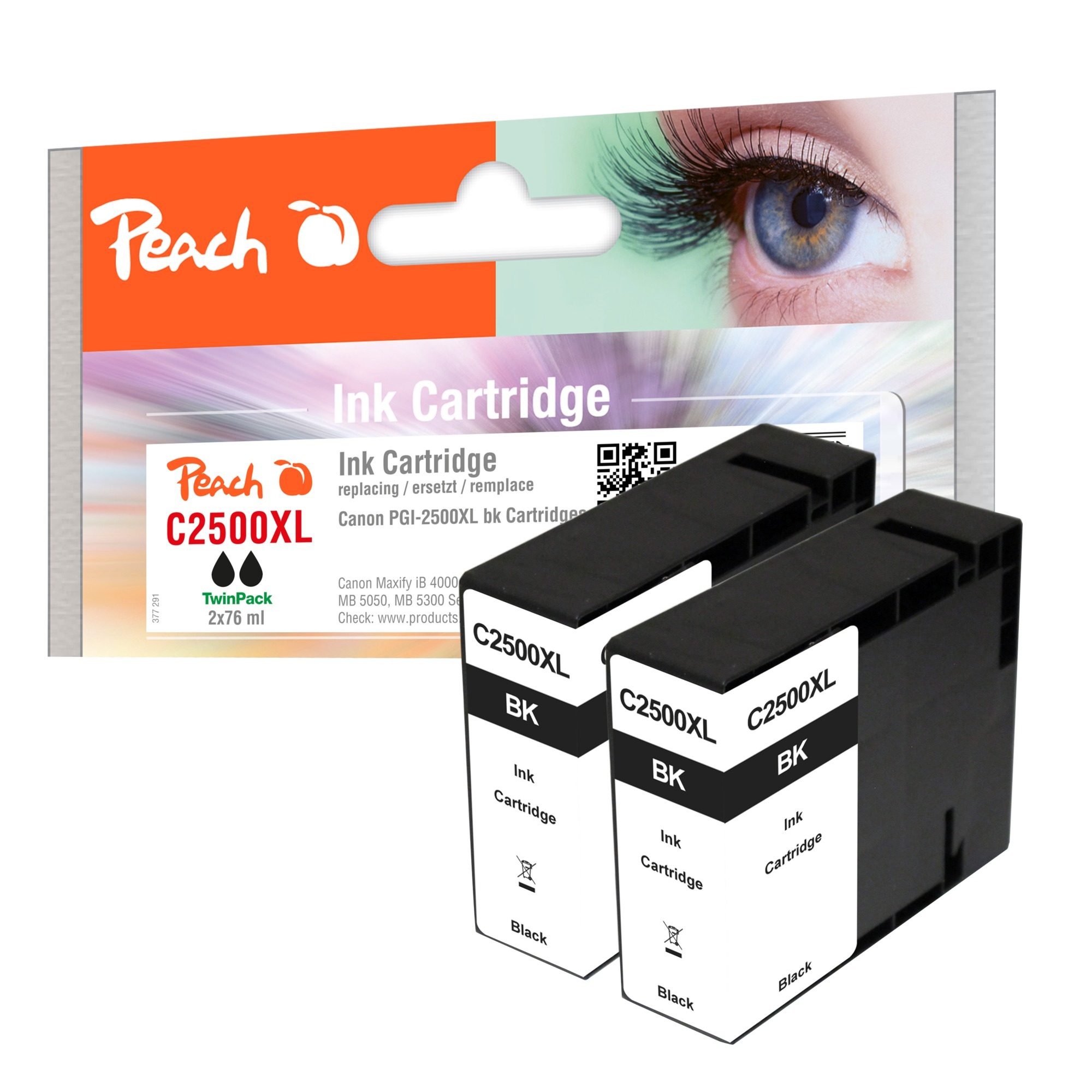 Peach Tinte TwinPack schwarz PI100-279 | 07640169581847 Peach Tinte TwinPack schwarz PI100-279 | 07640169581847