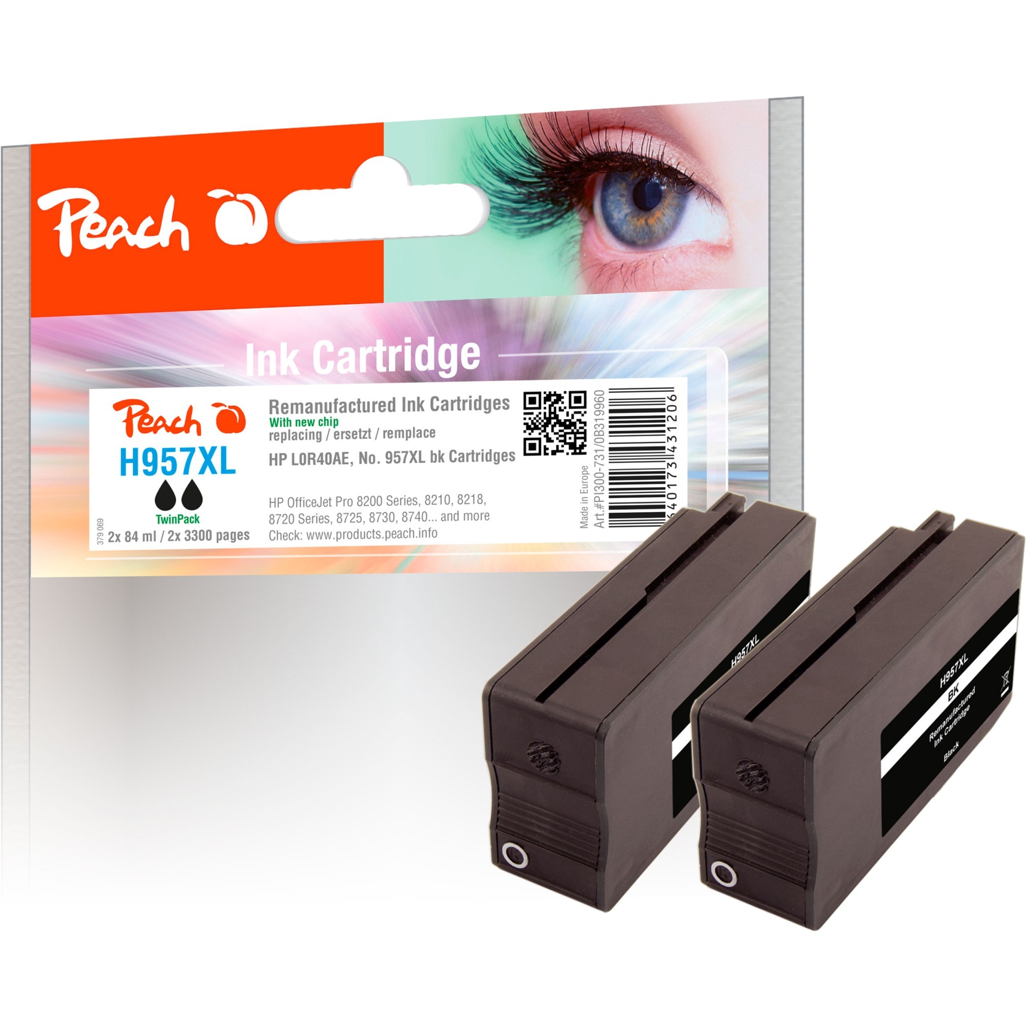 Peach Tinte Twin Pack schwarz PI300-731 | 07640173431206 Peach Tinte Twin Pack schwarz PI300-731 | 07640173431206