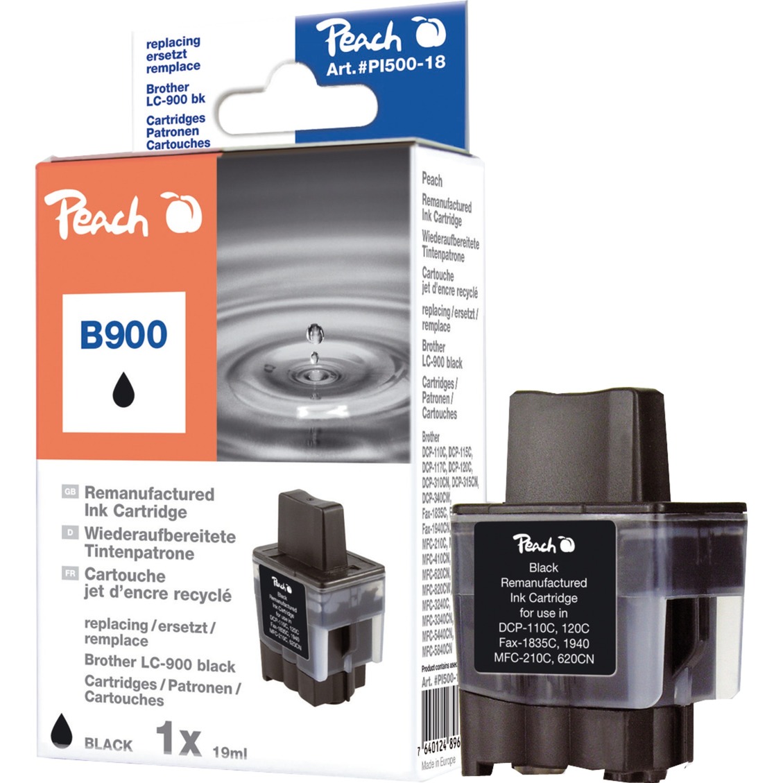 Peach Tinte schwarz PI500-18 | 07640124896610 Peach Tinte schwarz PI500-18 | 07640124896610
