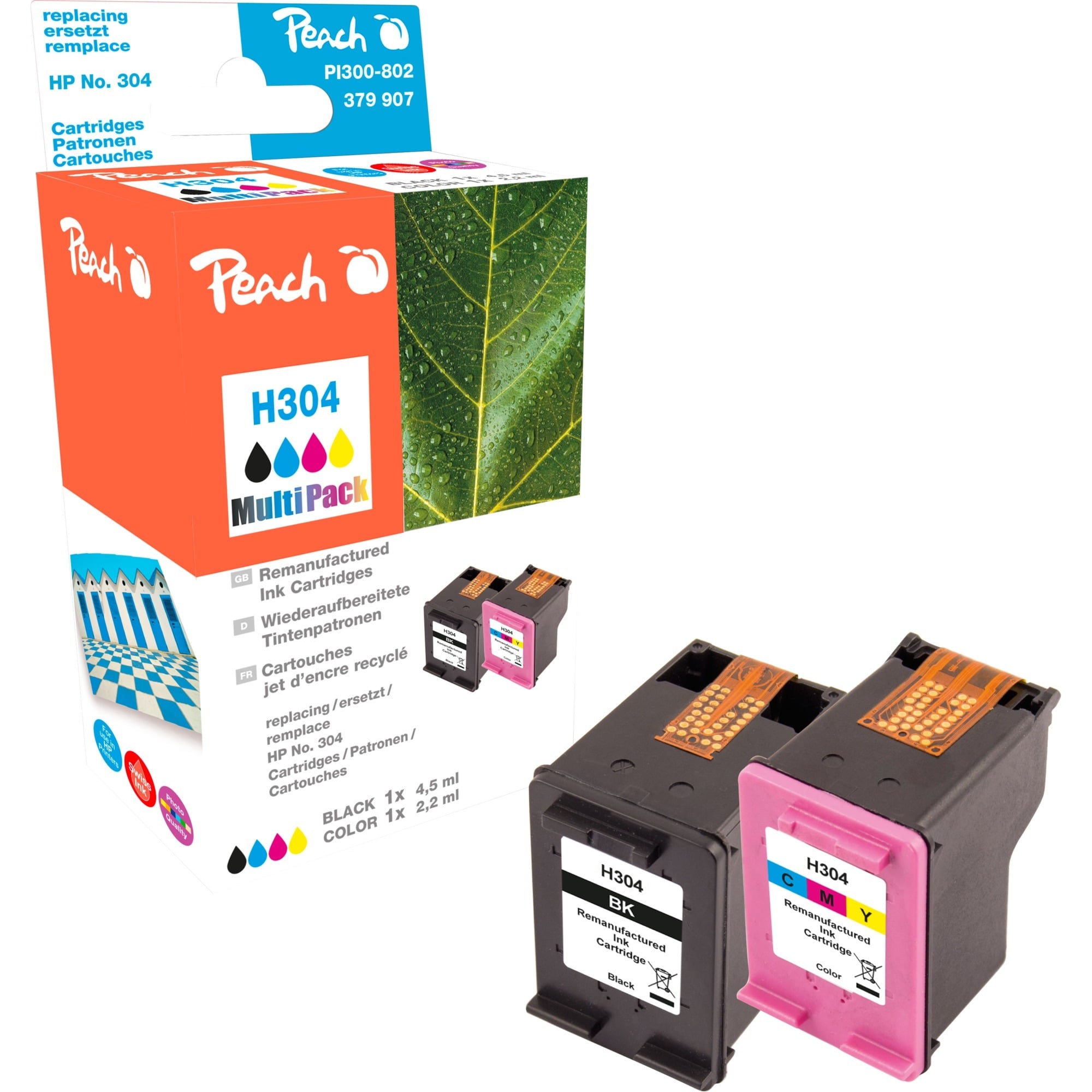 Tinte schwarz + color PI300-802