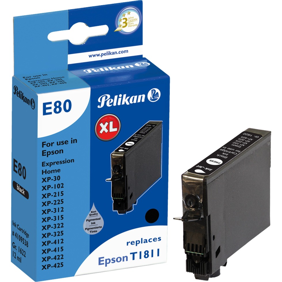 Pelikan Tinte schwarz 4109538 (E80) | 04018474109538 Pelikan Tinte schwarz 4109538 (E80) | 04018474109538