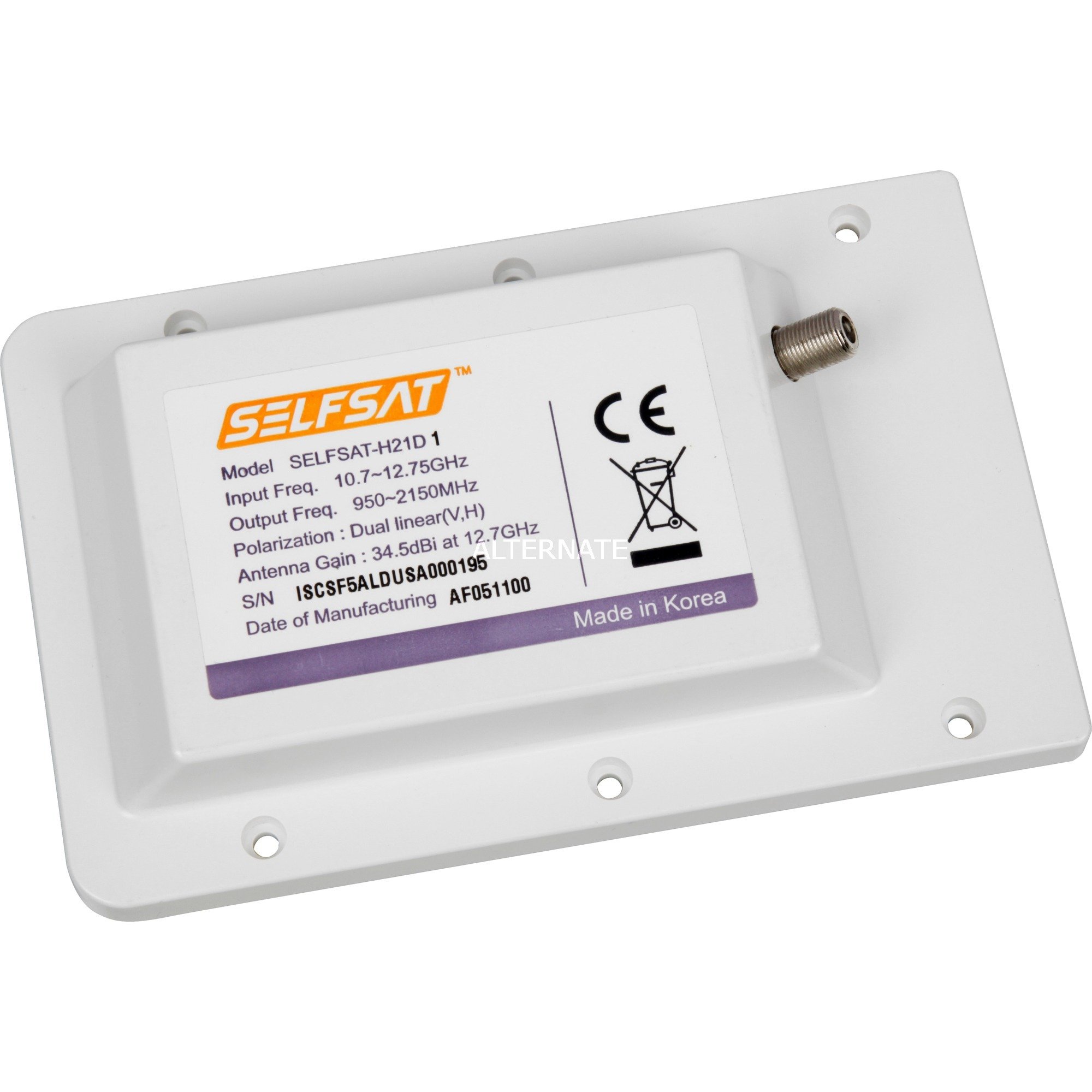 Selfsat LDU1 Single LNB | 03700433800136 Selfsat LDU1 Single LNB | 03700433800136