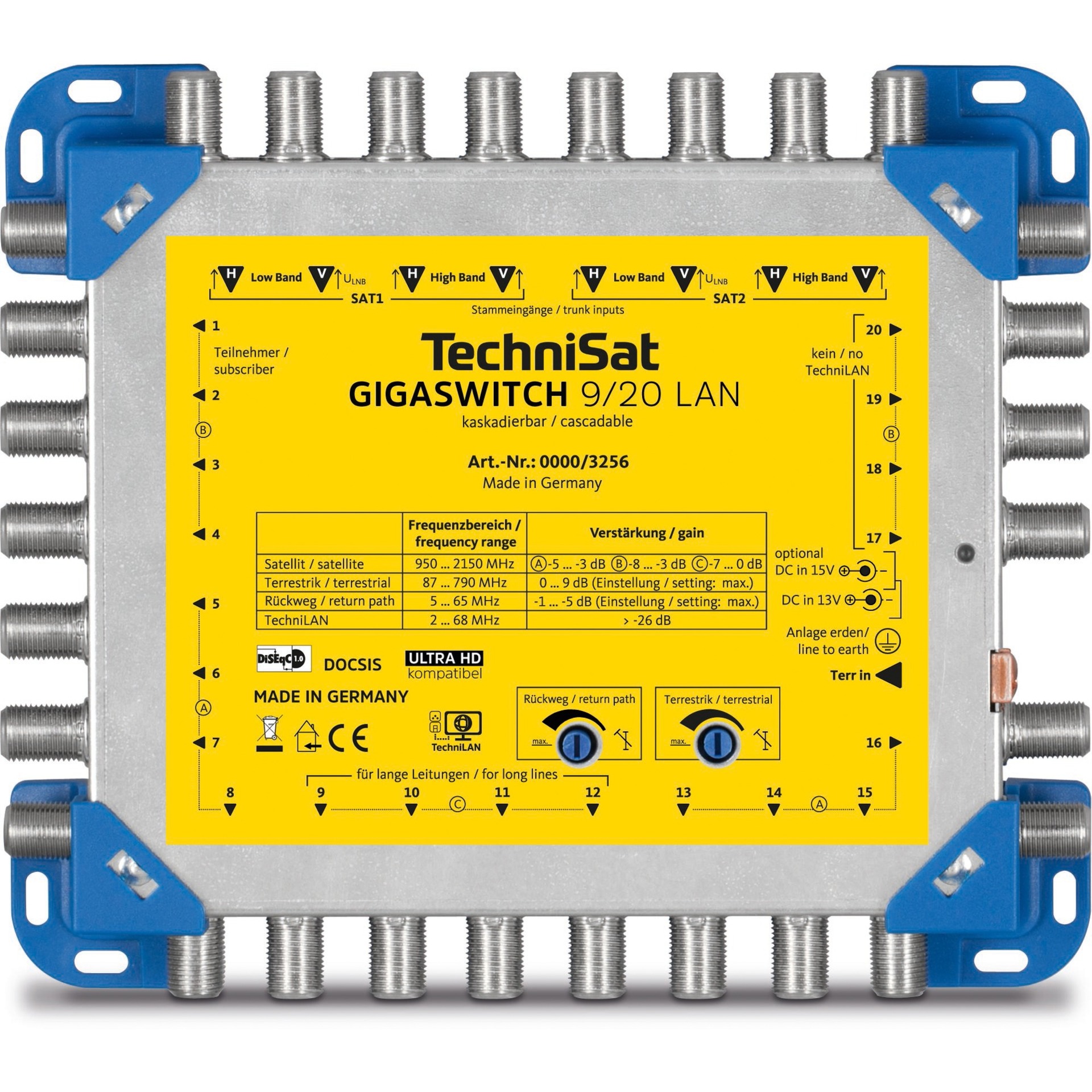 Technisat GIGASWITCH 9/20 LAN, Multischalter | 04019588032569 Technisat GIGASWITCH 9/20 LAN, Multischalter | 04019588032569