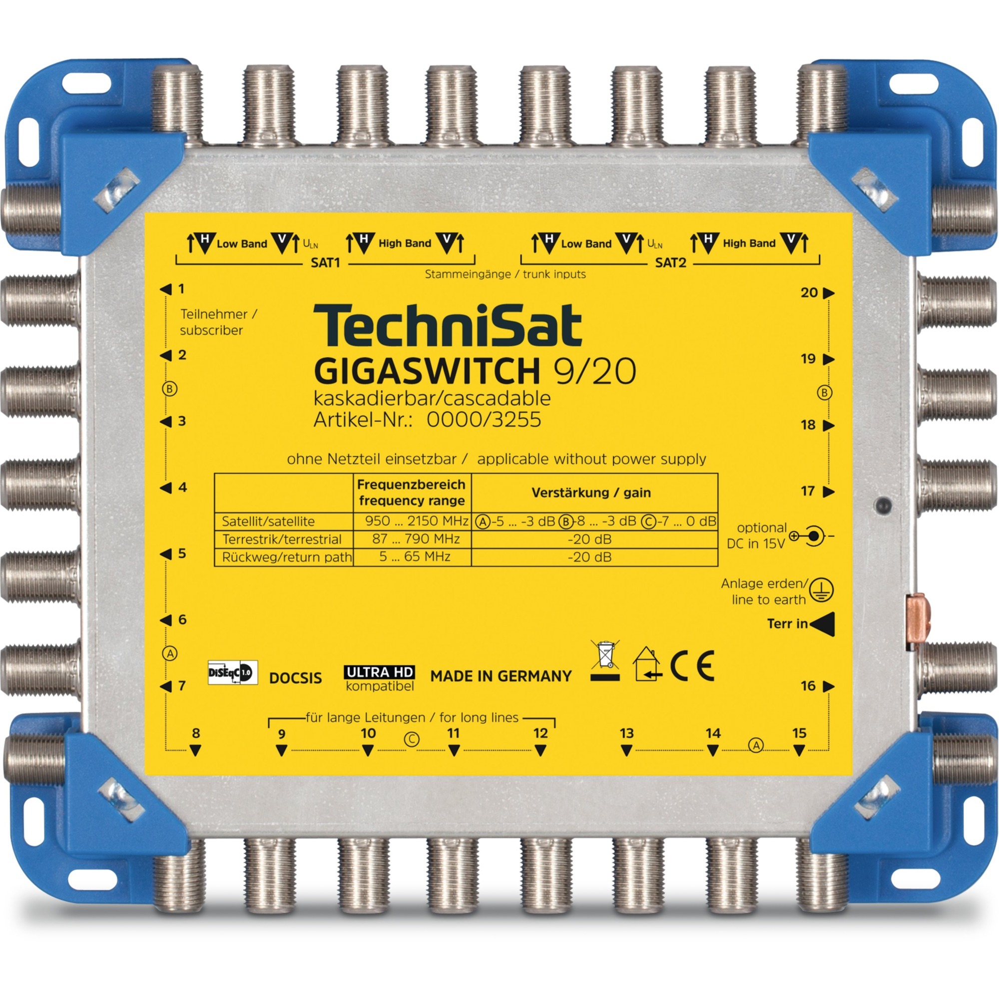 Technisat GIGASWITCH 9/20, Multischalter | 04019588032552 Technisat GIGASWITCH 9/20, Multischalter | 04019588032552