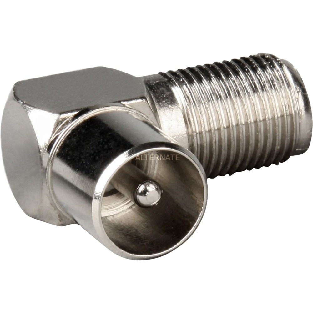 Goobay Adapter Koaxial Stecker > F-Buchse 90° | 04040849122361