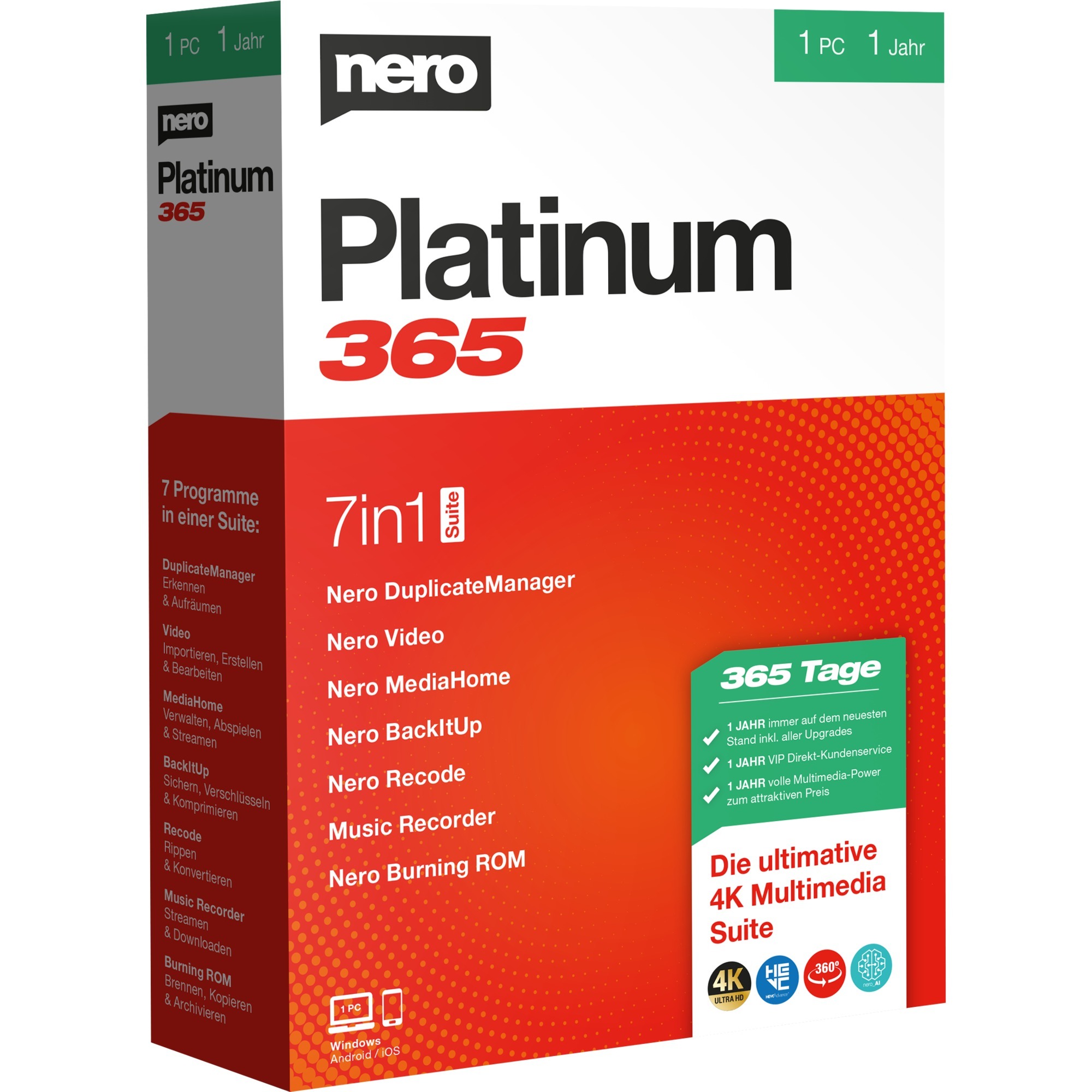 Nero AG Platinum 365, Multimedia, Recording-Software | 04052272002448 Nero AG Platinum 365, Multimedia, Recording-Software | 04052272002448