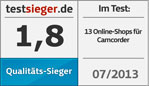 Testsieger - Qualitäts-Sieger Camcorder-Shops