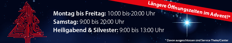 Längere Öffnungszeiten in der Adventszeit Längere Öffnungszeiten in der Adventszeit