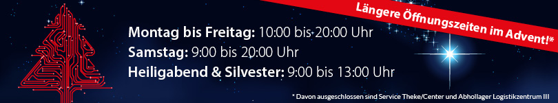 Längere Öffnungszeiten in der Adventszeit Längere Öffnungszeiten in der Adventszeit