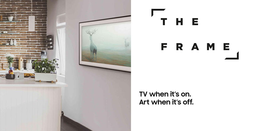 THE FRAME - TV when it's on. Art when it's off THE FRAME - TV when it's on. Art when it's off