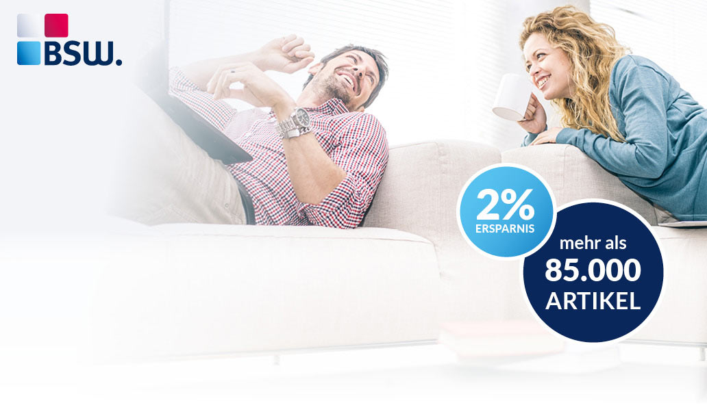 BSW - 2% Ersparnis - 85.000 Artikel BSW - 2% Ersparnis - 85.000 Artikel