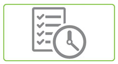 Liste mit Uhr Liste mit Uhr