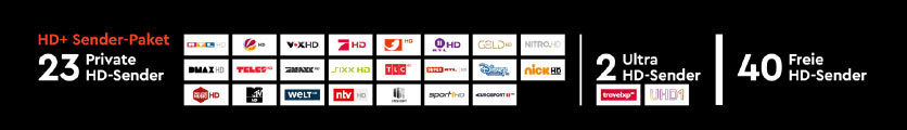 HD+ Sender-Paket HD+ Sender-Paket