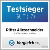 Testsieger im Test "Allesschneider": Gut (1,7) 08/2015 Vergleich.org 