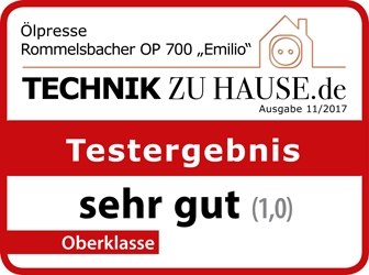 "SEHR GUT (1,0)" 11/2017 Technik zu Hause.de