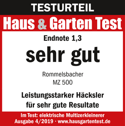 "SEHR GUT (1,3)" 04/2019 Haus & Garten test