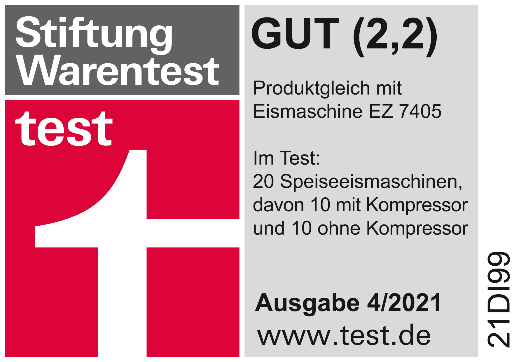 Stiftung Warentest GUT (2,2)