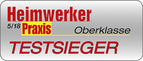 "TESTSIEGER - Oberklasse" 05/2018 Heimwerker Praxis