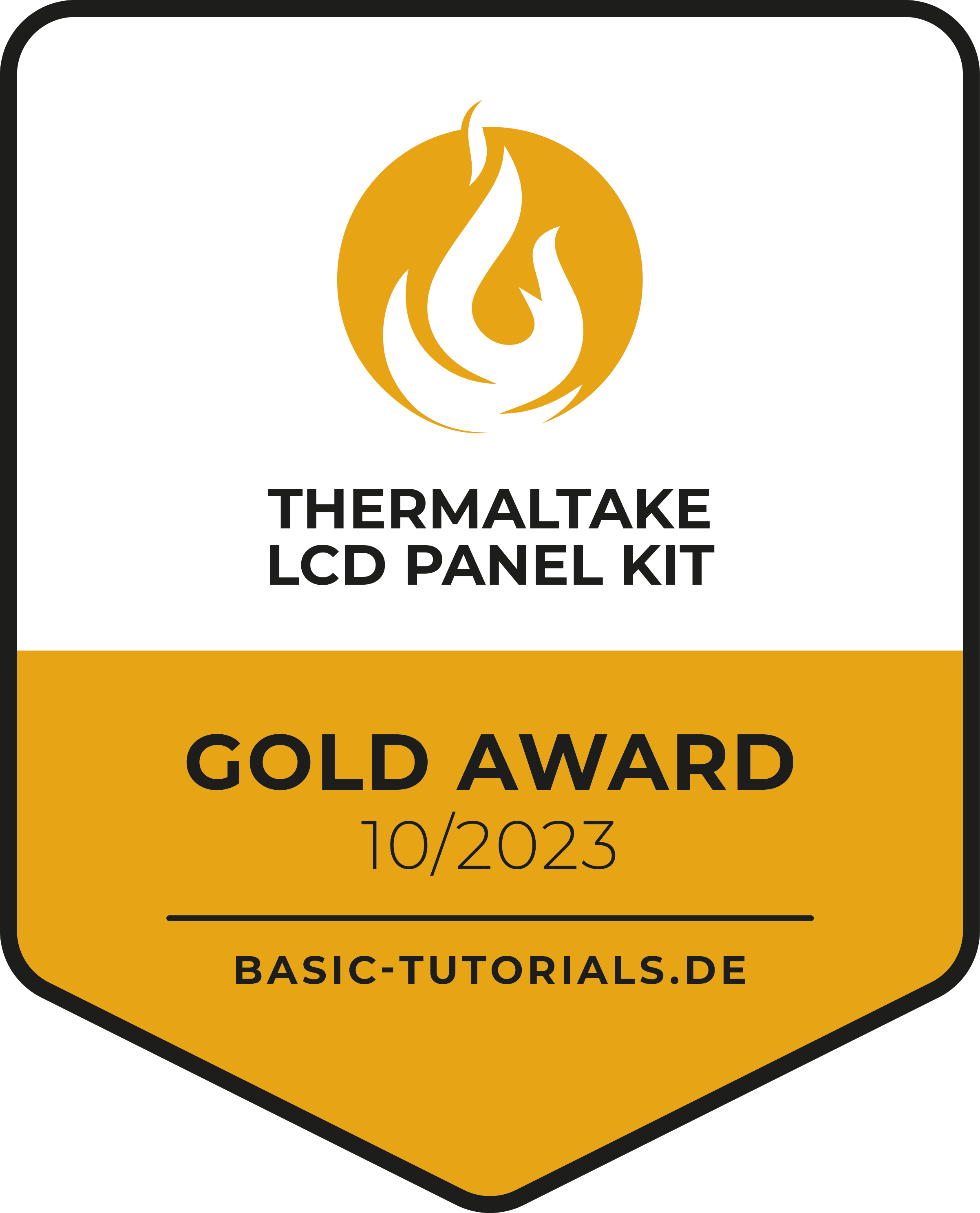 Basic Tutorials, Gold Award, 10/2023