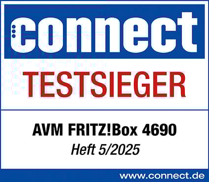 Testsieger AVM Fritzbox 4690, Heft 5/2025, Connect