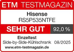 SEHR GUT (92%), 08/2025, ETM Testmagazin