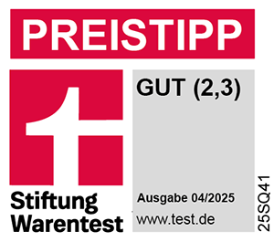 Stiftung Warentest GUT (2,3), 04/2025