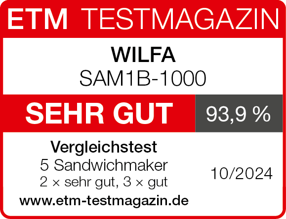 ETM Testmagazin, sehr gut (93,9%)