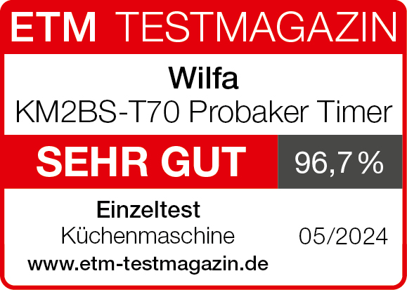 ETM Testmagazin, sehr gut (96,7%)