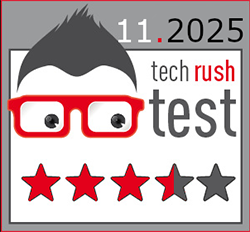 "3,5 von 5 Sterne" 11/2025 TechRush