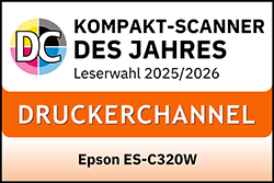 "Kompakt-Scanner DES JAHRES" Leserwahl 2025/2026, Druckerchannel